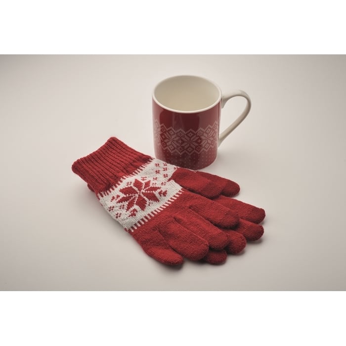 Cadeauset mok en handschoenen 1954