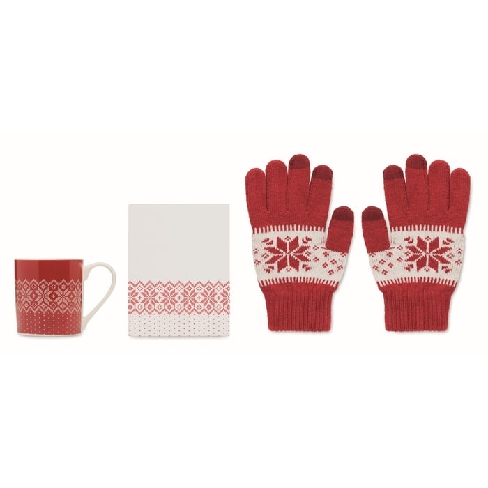 Cadeauset mok en handschoenen sample