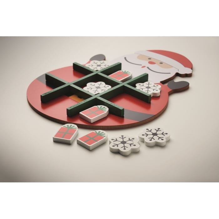Kerstmis houten tic tac toe sample