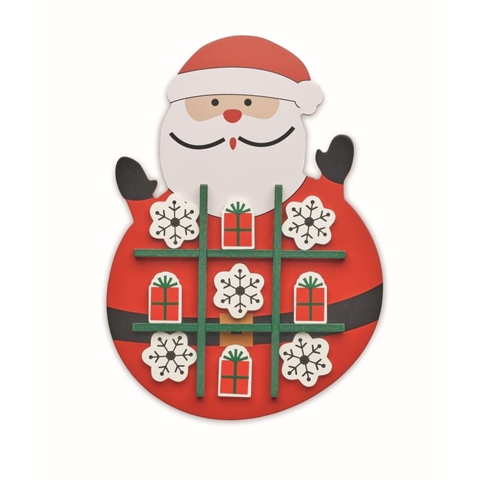 Kerstmis houten tic tac toe sample
