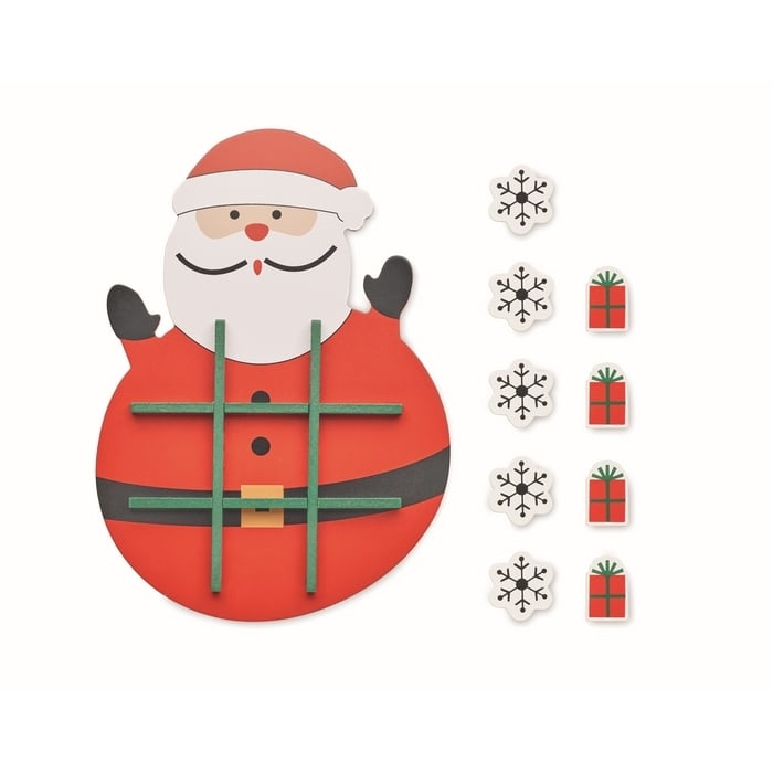 Kerstmis houten tic tac toe sample