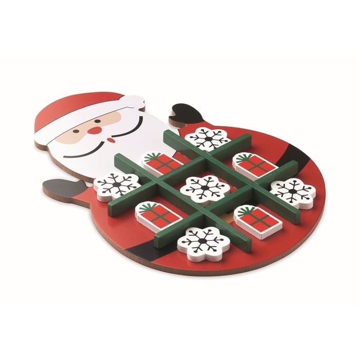 Kerstmis houten tic tac toe sample