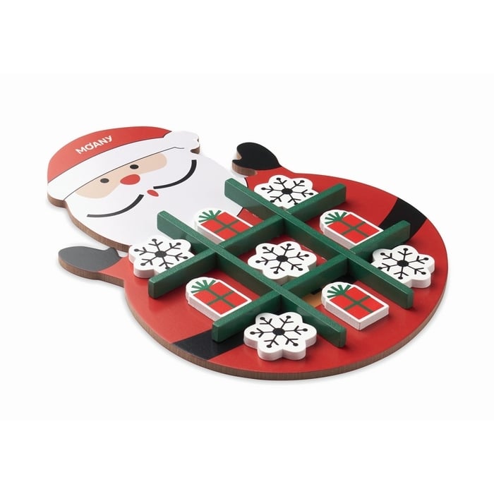 Kerstmis houten tic tac toe sample