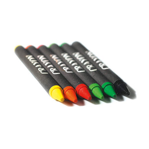 Set met 6 waskrijtjes meerkleurig Full colour 11087