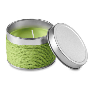 Geurkaars in blikje bruin 4 kleuren tp 4421