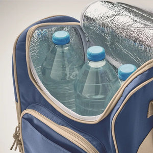 Koeltas met voorvak ZIPPER  blauw