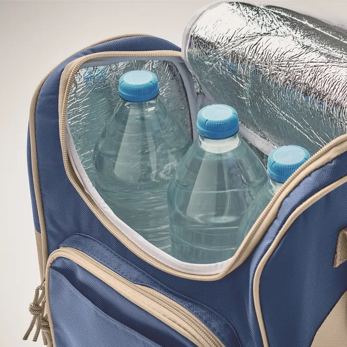 Koeltas met voorvak ZIPPER  blauw