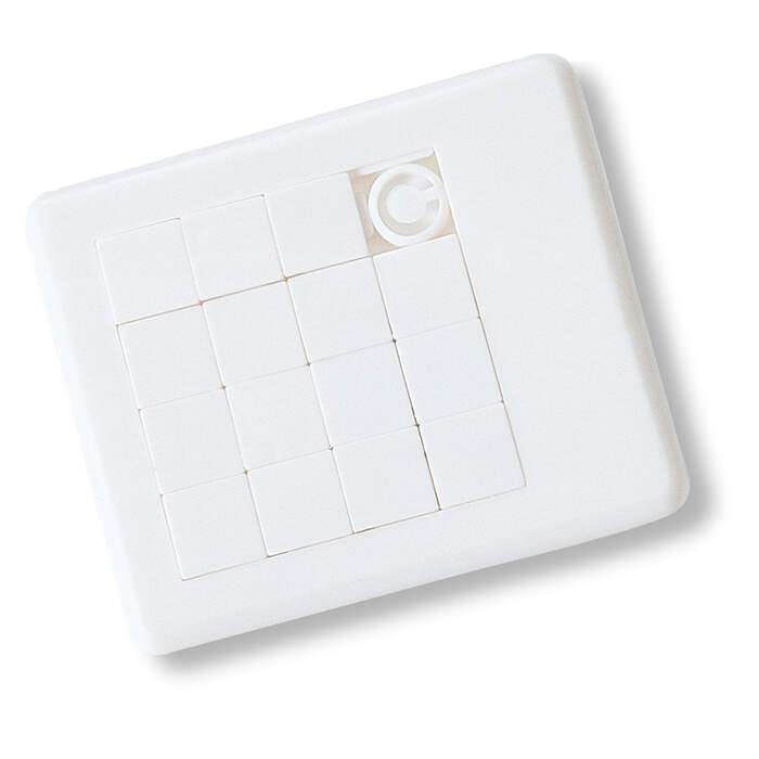 schuifpuzzel met opdruk