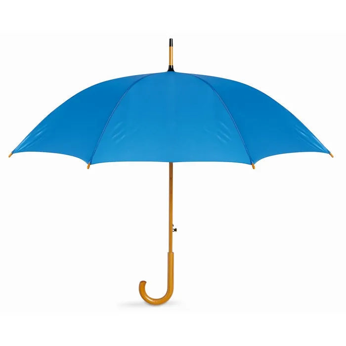 Paraplu met houten handvat CUMULI  blauw