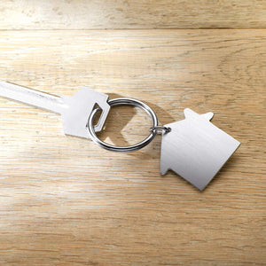 Metalen sleutelhanger huis bedrukken