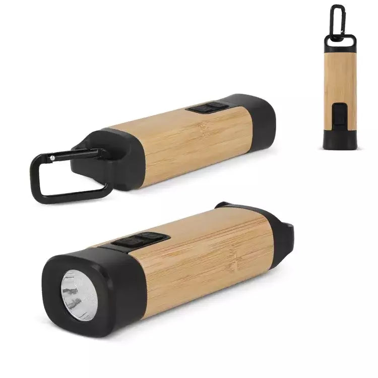Oplaadbare R-ABS & Bamboe zaklamp sample