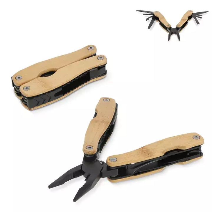 Multitool bamboe 8 functies bedrukken
