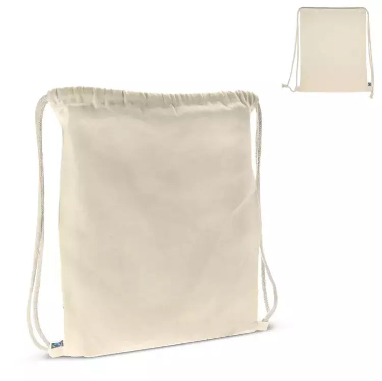 Fairtrade rugzakje ecru 140g/m&sup2; sample