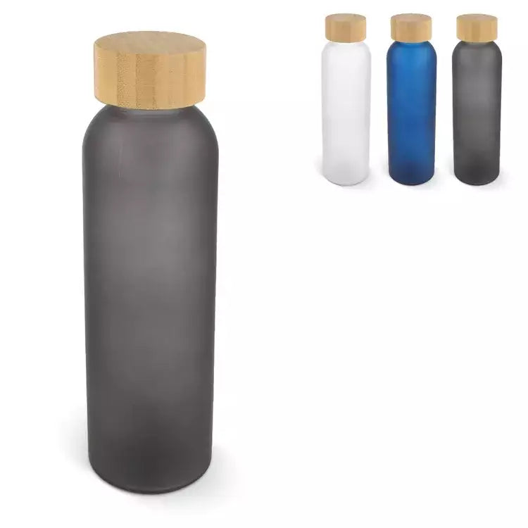 Waterfles glas & bamboe sample