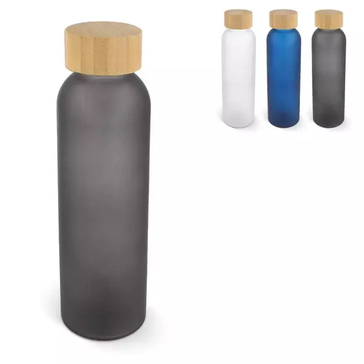 Waterfles glas & bamboe sample