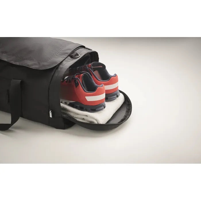 Grote sporttas in 600D RPET VALLEY DUFFLE bedrukken