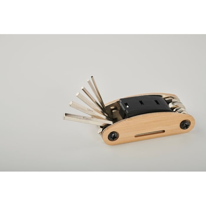 Zakformaat bamboe multi-tool sample