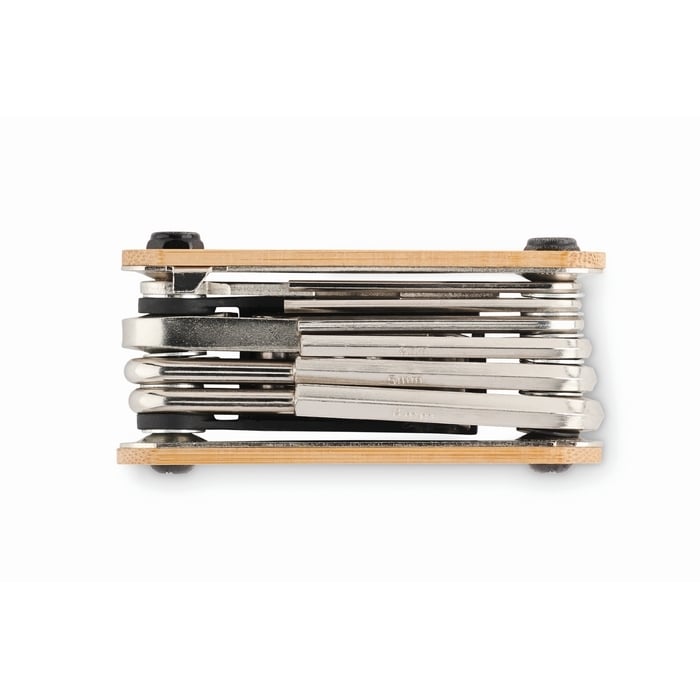 Zakformaat bamboe multi-tool sample