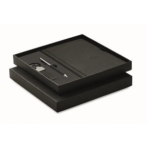 met opdruk-delige geschenkset in doos SCRIBI 4  met logo