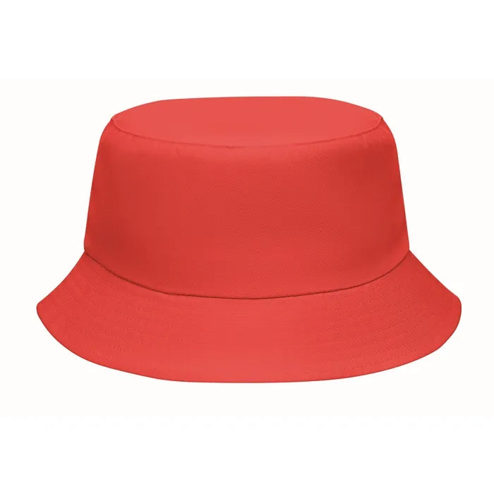 Zonne-/vissershoed polyester EMMER  met opdruk