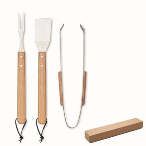 Eikenhouten barbecueset SMOKEY bedrukken