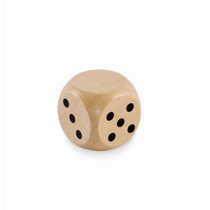 Schima houten dobbelsteen 3cm bedrukken