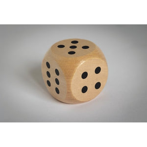 Schima houten dobbelsteen 5cm 10805