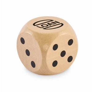 Schima houten dobbelsteen 5cm 10804