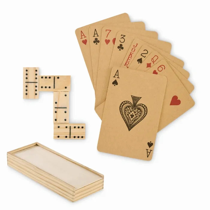 Domino en kaarten set DOMI&CARDS  met opdruk