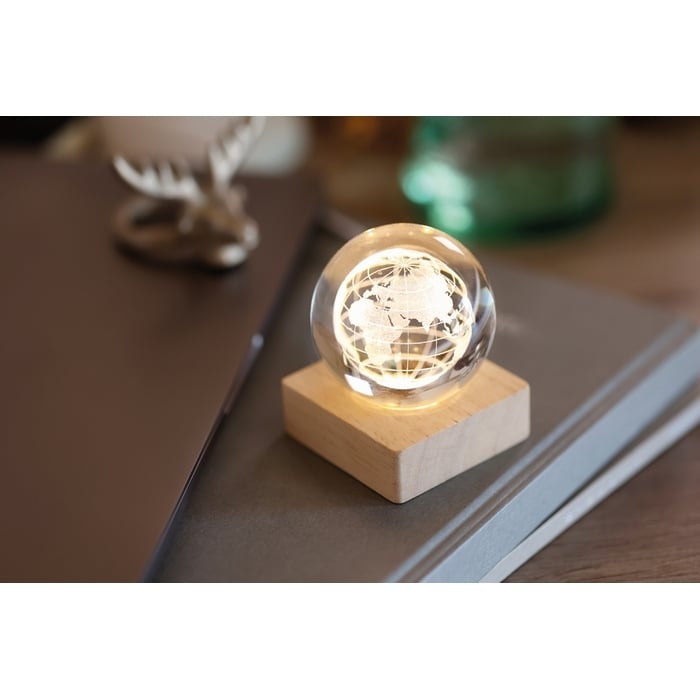 LED wereldbol glazen bol 6983