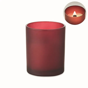Plantaardige waskaars 80gr KIVAS WOOD  met opdruk