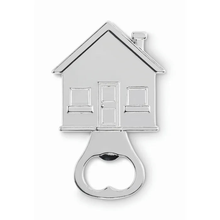 Flesopener in huisvorm. MYHOUSE  met opdruk
