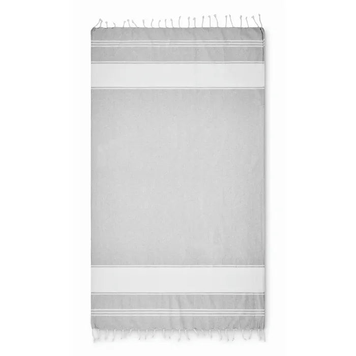 Strandtas met hamamdoek HUMMUM  1met opdruk