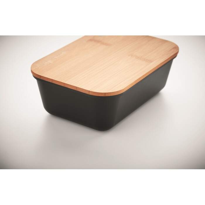 Lunchbox met bamboe deksel sample