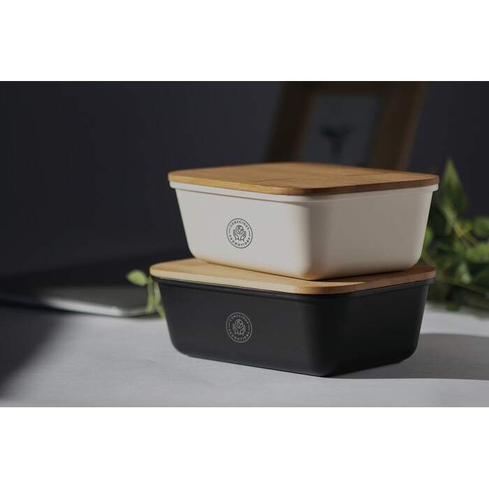 Lunchbox met bamboe deksel sample