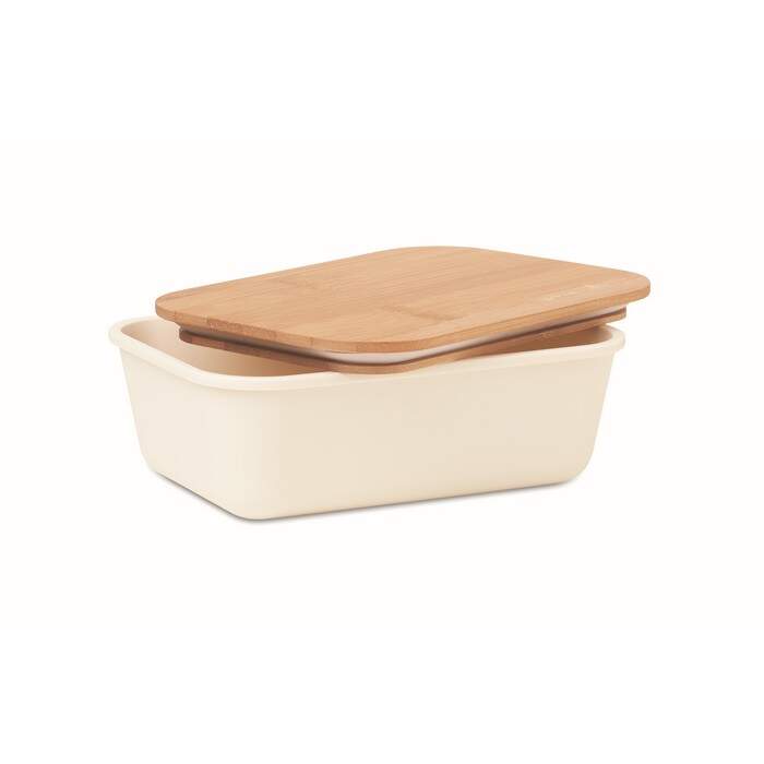 Lunchbox met bamboe deksel sample
