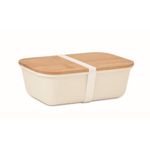Lunchbox met bamboe deksel 7275