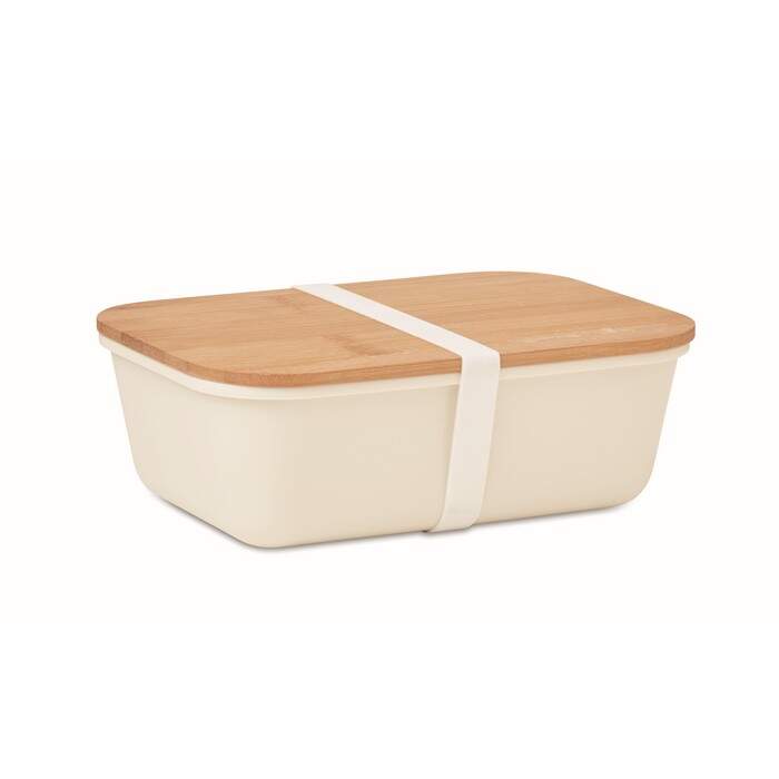 Lunchbox met bamboe deksel sample