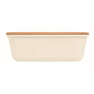Lunchbox met bamboe deksel 7276