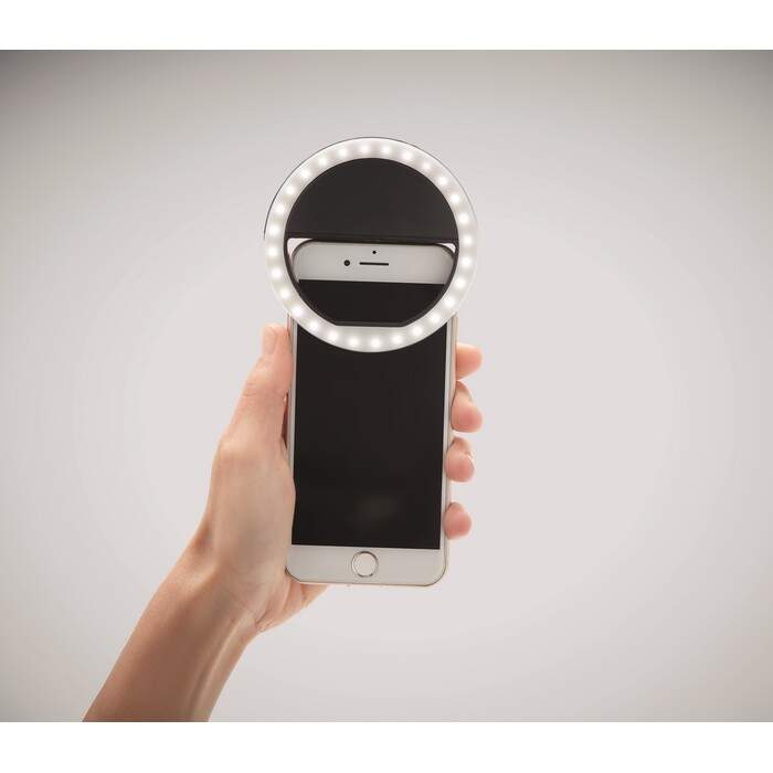 Draagbare selfie ringlamp sample