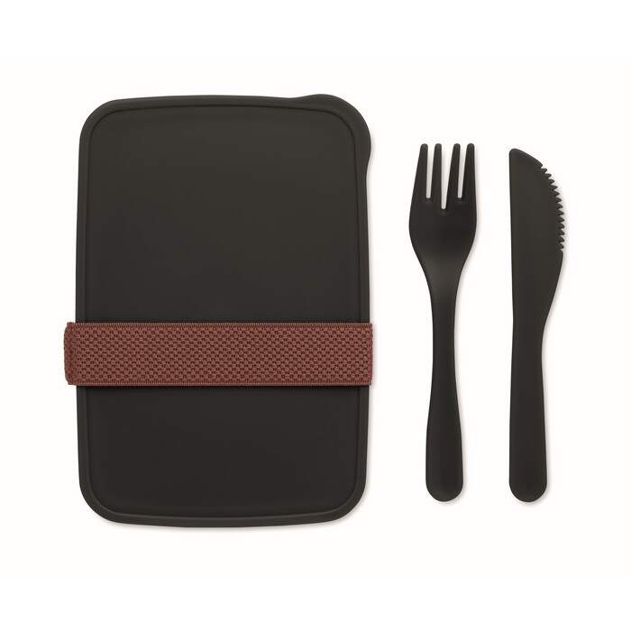 Lunchbox met bestek sample