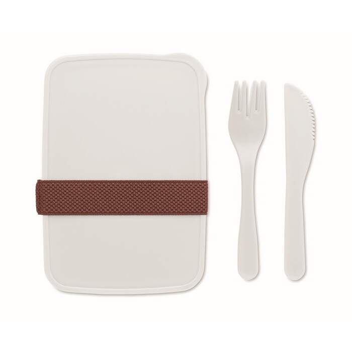 Lunchbox met bestek sample