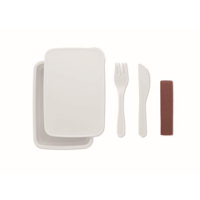Lunchbox met bestek sample
