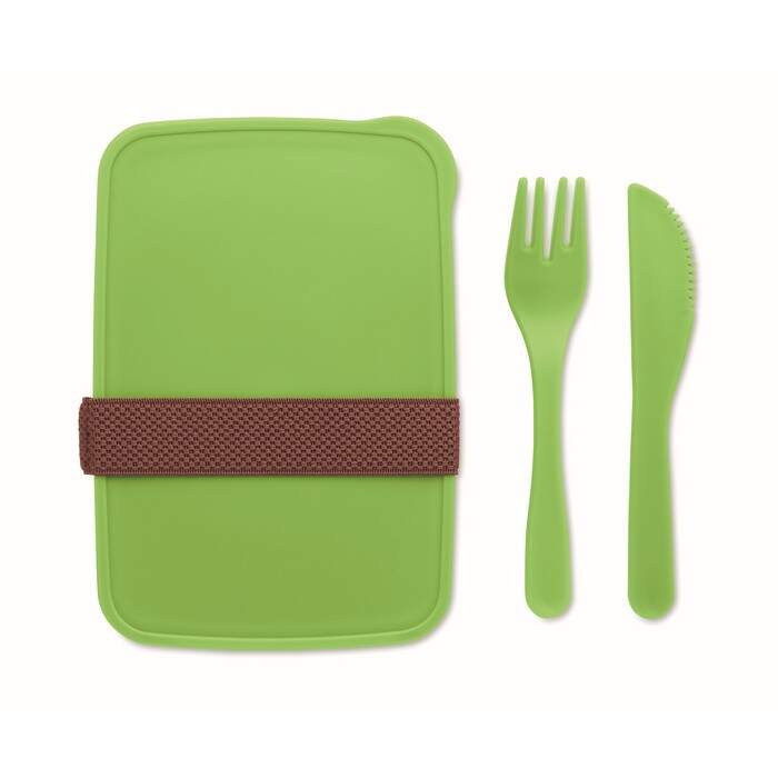 Lunchbox met bestek sample