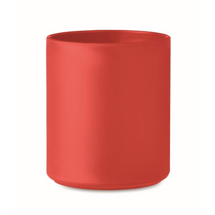 Herbruikbare mok 300 ml rood 1 kleur tp 5093