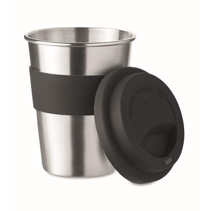 RVS drinkbeker 350 ml wit 1 kleur zd 10578