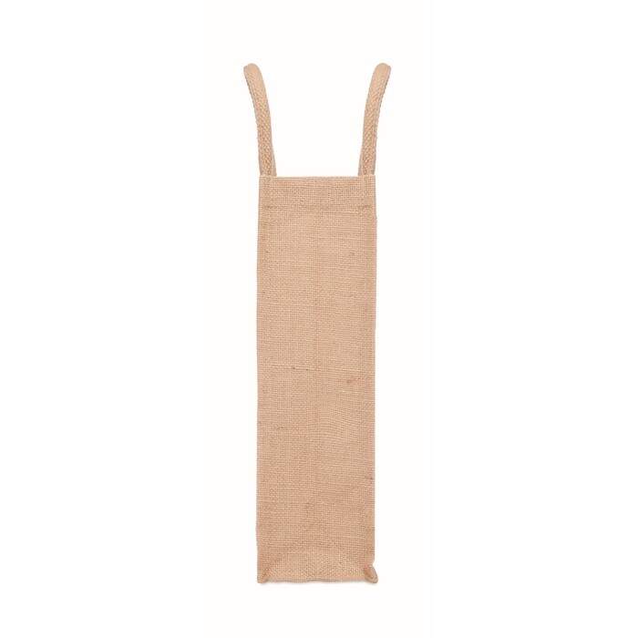 Jute wijntas voor 1 fles sample