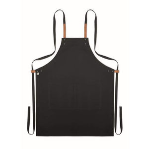 Schort organisch katoen blauw 1 kleur zd 10921