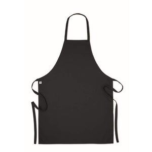 Schort organisch katoen blauw 1 kleur zd 10922