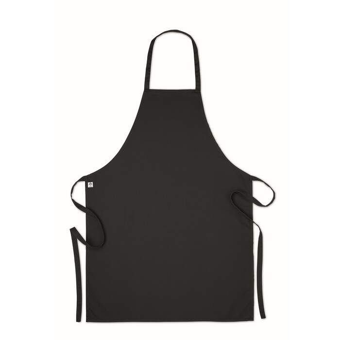 Schort organisch katoen blauw 1 kleur zd 10922